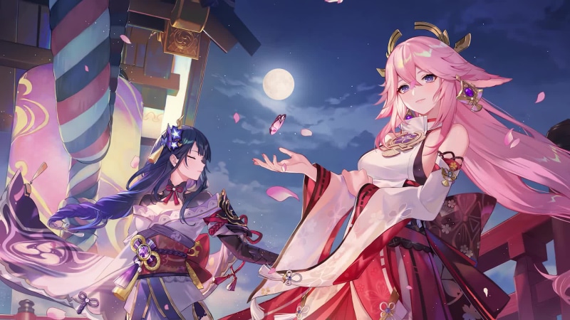 Raiden Shogun-Cherry Blossom Live Wallpaper