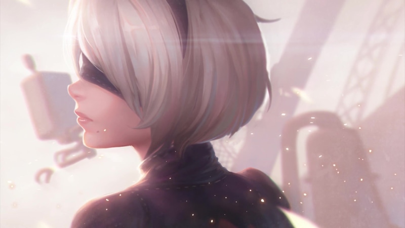Breeze Embers Nier Automata 2B Live Wallpaper