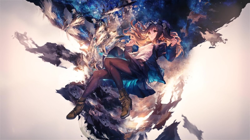 Floating Anime Girl Live Wallpaper