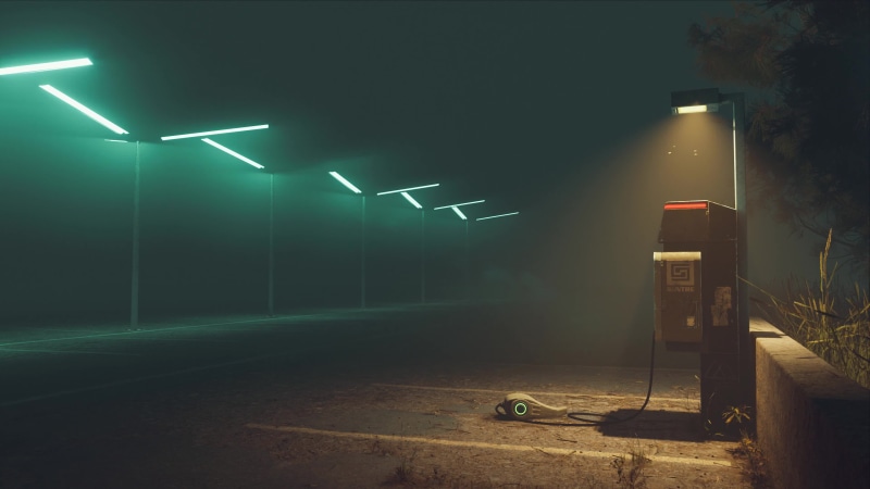 Parking Scene - Electricity Live Wallpaper
