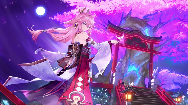 Genshin Impact - Yae Miko Live Wallpaper