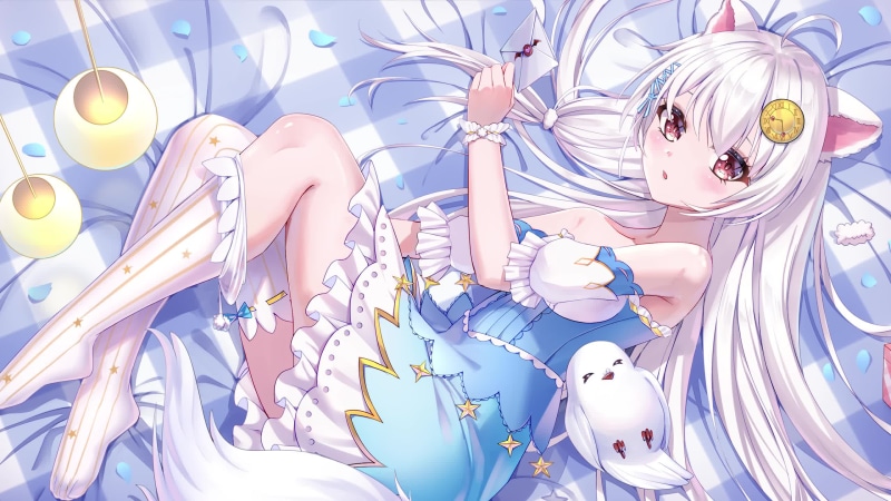 Snow Fox Mulberry Idol Live Wallpaper