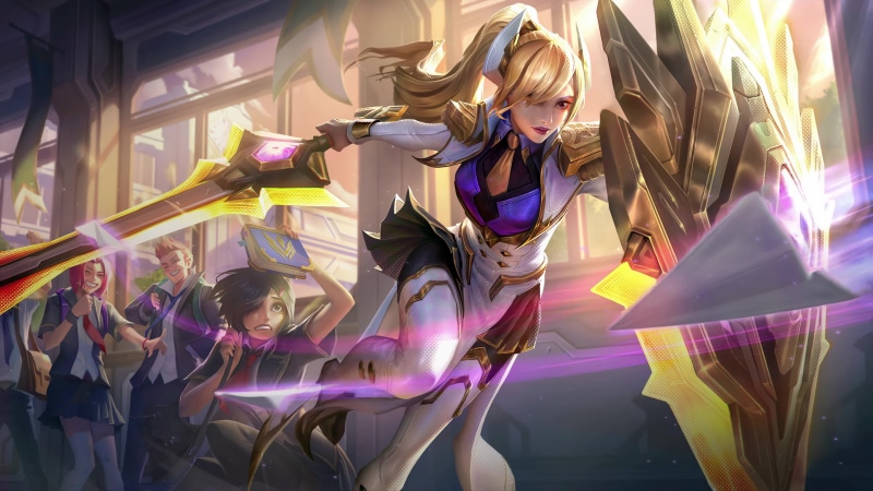 Leona Battle Academia Live Wallpaper