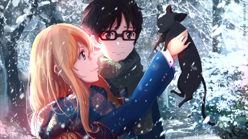 Your Lie In April - Miyazono Kaori & Kousei Arima Live Wallpaper