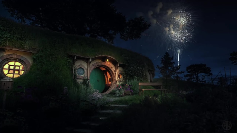 Lord Of The Rings - Gandalfs Fireworks Live Wallpaper