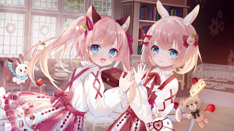 Anime Twin Sisters Live Wallpaper
