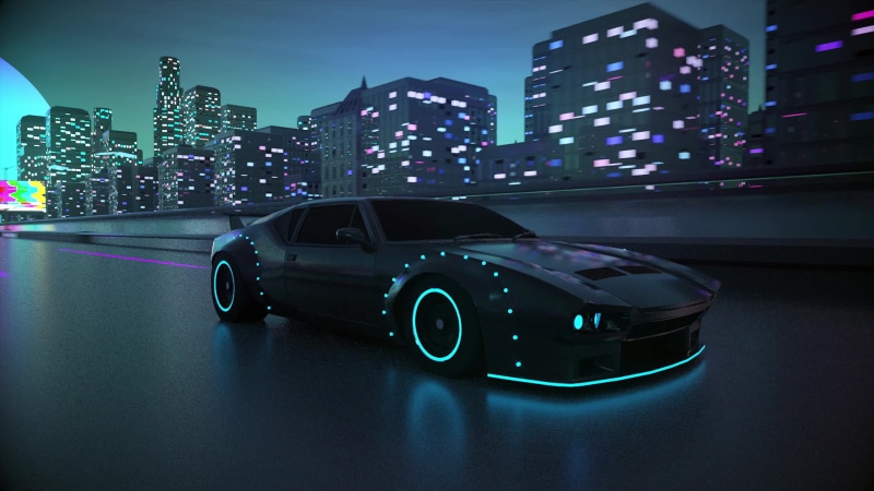 Neon Rider Live Wallpaper