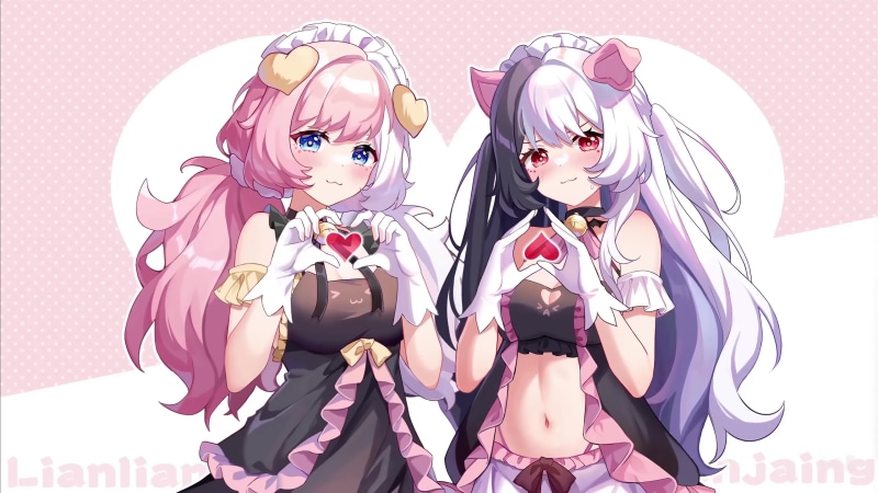Sakurada Hane & Nekomimi - Heart Live Wallpaper