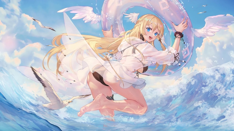 Anime Girl In A Cool Summer Live Wallpaper