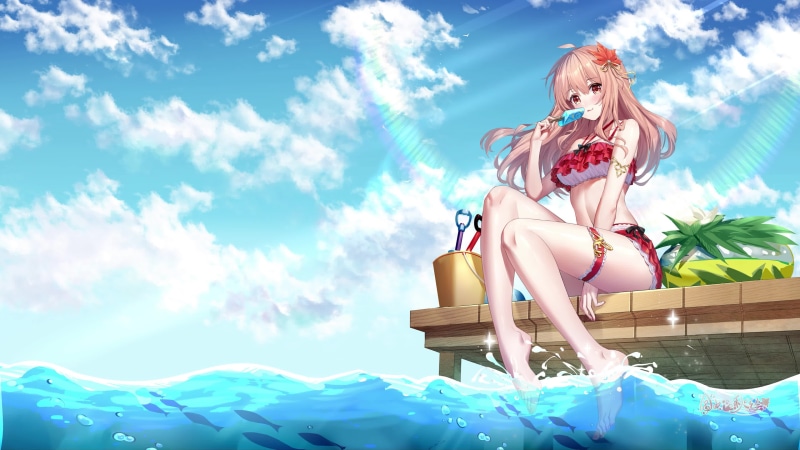 Princess Connect! Re:dive - Nozomi By The Beach Live Wallpaper