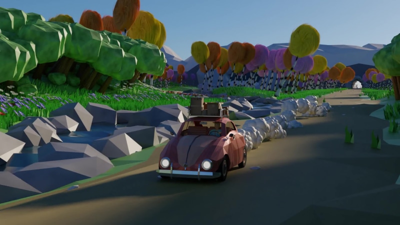 Low Poly Trip Live Wallpaper