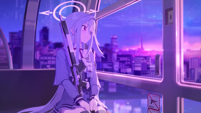 Blue Archive - Suzumi In The Sleeping City Live Wallpaper