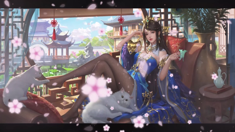 Three Kingdoms Killing - Princess Qinghe Live Wallpaper