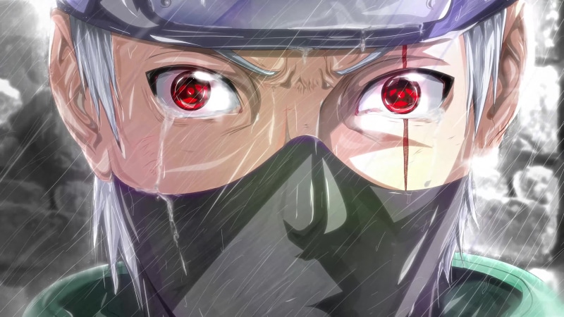 Naruto - Hatake Kakashi Crying 4K Live Wallpaper