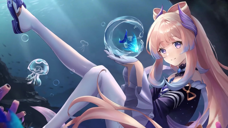 Genshin Impact - Sangonomiya Kokomi Live Wallpaper