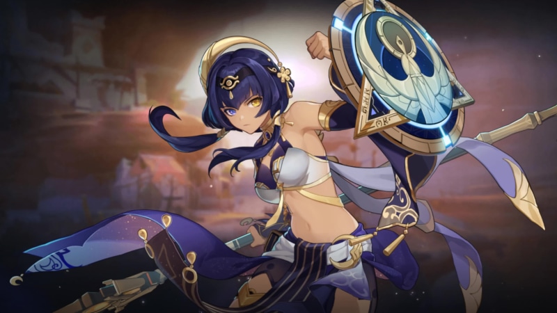 Genshin Impact-Candace-King Deshret And The Three Magi Live Wallpaper
