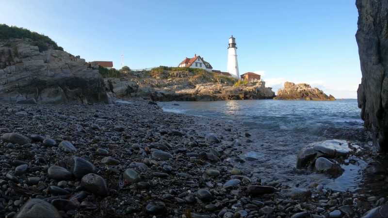 Lighthouse By The Beach Live Wallpaper