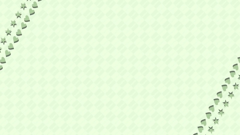 Green Background - Heart & Star Live Wallpaper