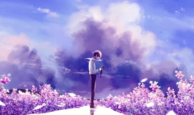 Memories In Lavender Garden Live Wallpaper