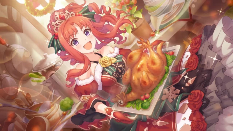 Princess Connect! Re:dive Akino Toudou In Christmas Live Wallpaper
