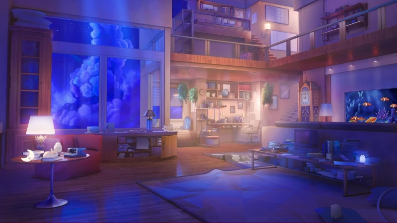 Anime Living Room Live Wallpaper