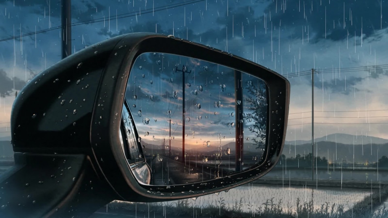 Rain View From The Car Live Wallpaper