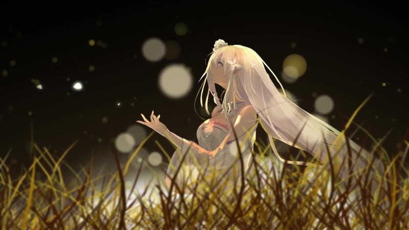 Re: Zero Emilia At Night Live Wallpaper