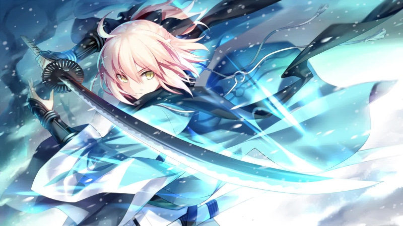 Okita Souji Game Fate Grand Order Live Wallpaper