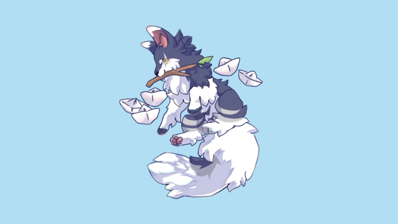 Little Furry Wolf Live Wallpaper