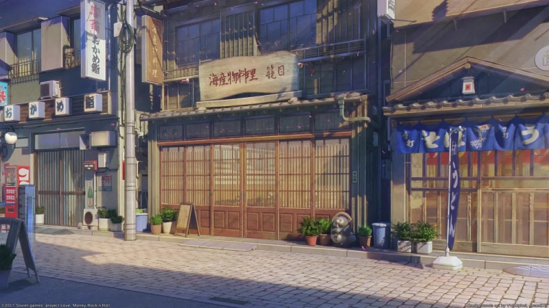 Japanese Restaurant Day And Night Live Wallpaper