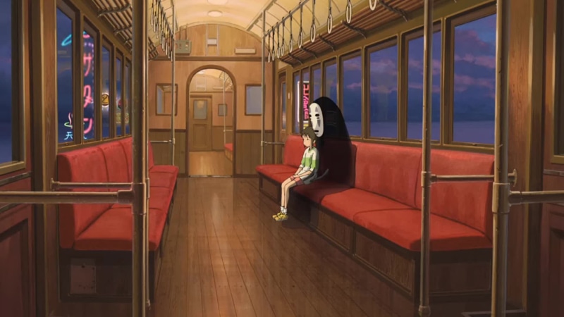 Ghibli Spirited Away No-Face Chihiro Live Wallpaper