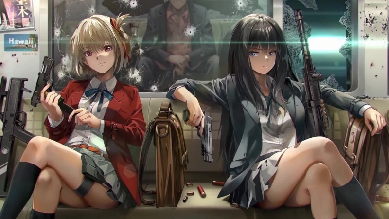 Lycoris Recoil - Bad Man Live Wallpaper