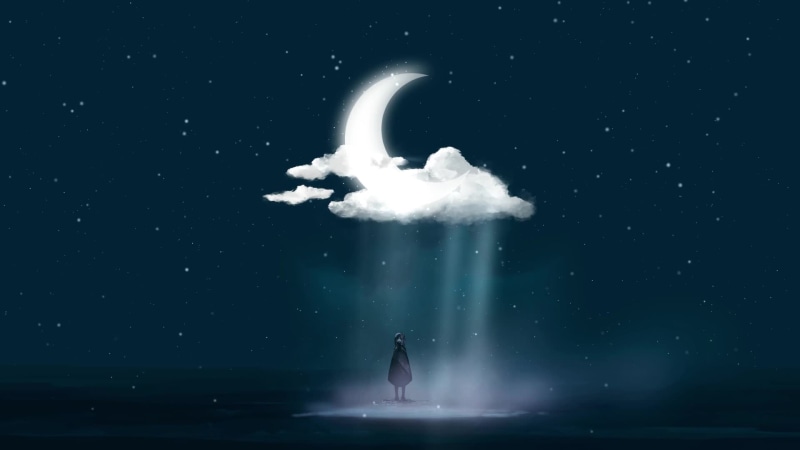 Snow Moon Girl Live Wallpaper