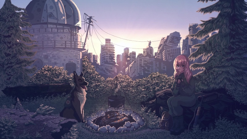 Camping With Buddy Live Wallpaper