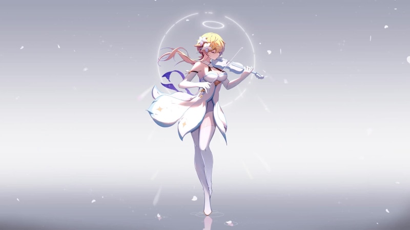 Genshin Impact - Lumine Playing Violin Live Wallpaper
