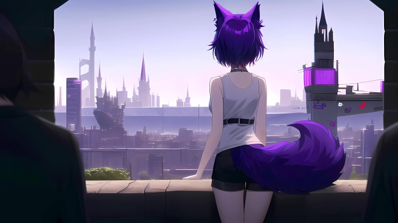 Anime Wolf Girl Live Wallpaper