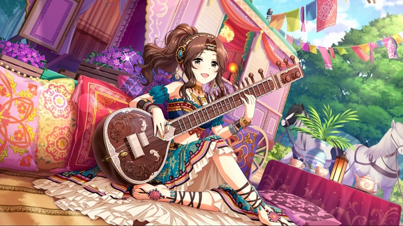 Kanna Ariura Playing Guitar Live Wallpaper