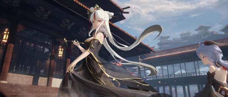 Genshin Impact - Black Dynasty Ganyu Live Wallpaper