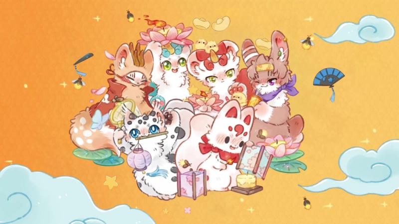 Cat Family - Happy New Year Live Wallpaper