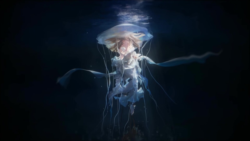 Anime Girl Under Water Live Wallpaper | 2560x1440