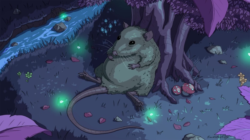 Rat Chilling By The River Live Wallpaper