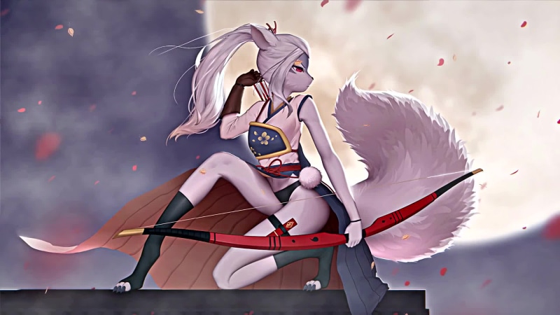 White Wolf On the Hunt Live Wallpaper
