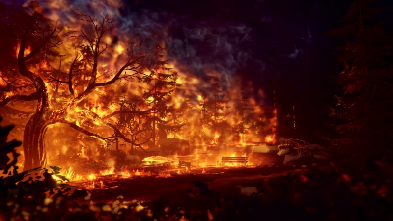 Life Is Strange Forest Fire (1920x1080@120FPS) Live Wallpaper