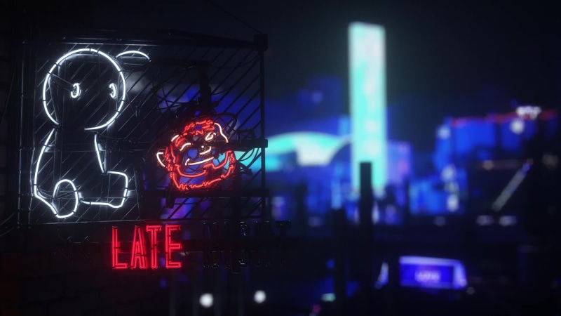 Late Night (with Cry and Russ) Neon Idle Animation Live Wallpaper