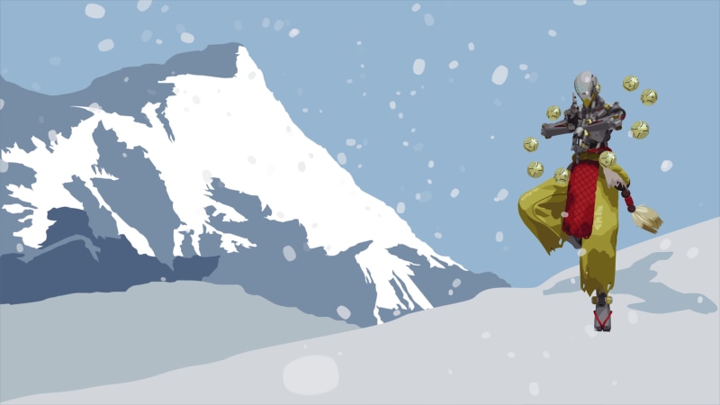Overwatch Snowpeak Zenyatta Live Wallpaper
