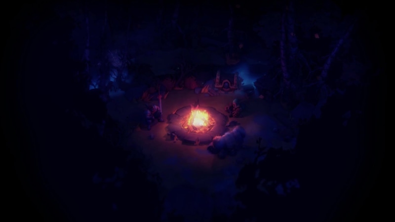 Battle Chasers - Camp in Woods (Night) Live Wallpaper