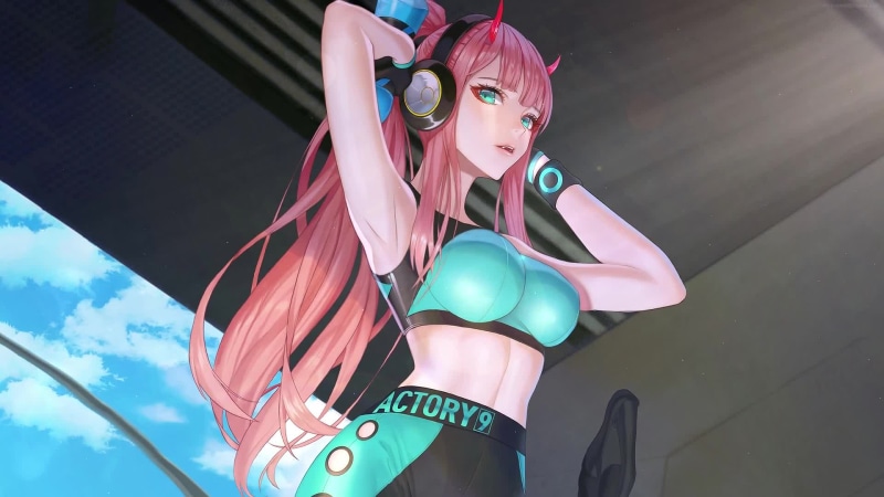 [ANIMATED] Sporty-Zero-Two-Darling-in-the-Franxx Live Wallpaper