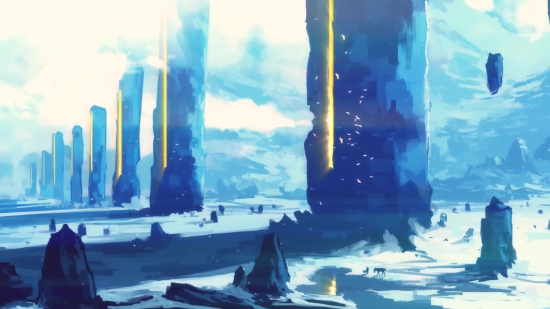 Artwork - Sky Pillars Live Wallpaper