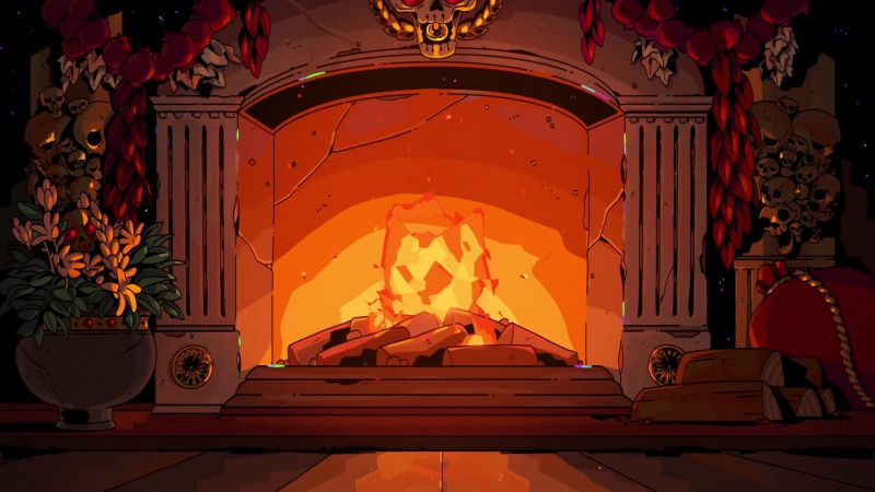 HOUSE OF HADES YULE LOG Live Wallpaper
