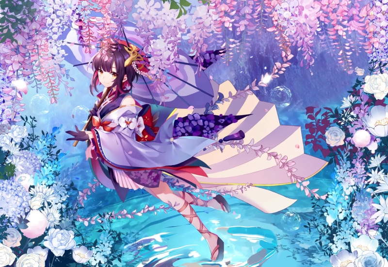 The morning dew blossoms Live Wallpaper